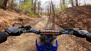 YZ 125 warm up fun and trail ride POV [upl. by Asselim]