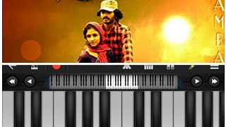 Yaare Nee Devatheya Song on Mobile Piano with BGM [upl. by Lilybel]