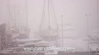 FAIRHAVEN HARBORCAM DURING BLIZZARD JAN 29 2022 3PM [upl. by Denzil]