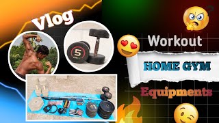 Low Budget Home Gym setup  Home workout Equipments [upl. by Dareen]