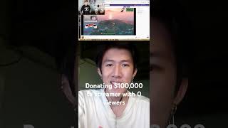 mrbeast fortnite Donating 100000 To Streamer With 0 Viewers [upl. by Ffej]