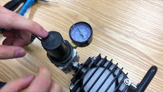 How to adjust the working pressure on air compressor [upl. by Block]