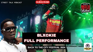 BLXCKIE Live 🔥 Full Performance at Back to the City Festival 2024 [upl. by Artimas]