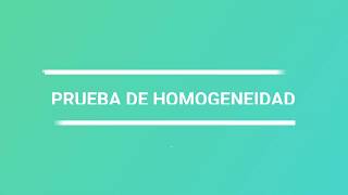 Ejercicio de Prueba de Homogeneidad  Estadística 2 [upl. by Atinra]