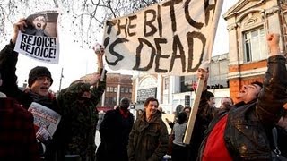 Margaret Thatchers death celebrated in Brixton [upl. by Arit]