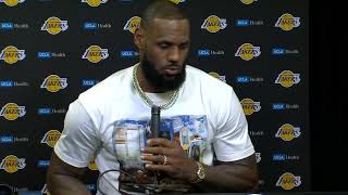 LeBron James talks TOUGH LOSS vs Heat FULL Postgame Interview 🎤 [upl. by Ardnu]