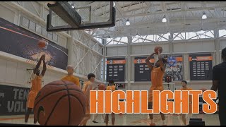 Practice Highlights New look Tennessee Basketball [upl. by Ecnadnak]