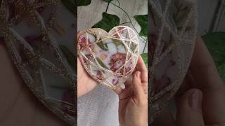 resin art coaster making tutorial art flowerpreservation epoxy resin craft satisfyingvideo [upl. by Anemolihp200]