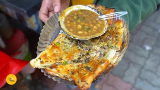 Amritsar Famous Patty Kulcha With Chole Rs 60 Only l Amritsar Street Food [upl. by Winola442]