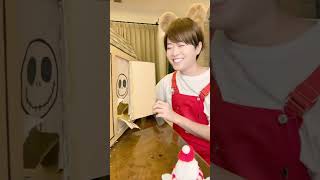 WHEN I OPEN THE CARDBOARD DOOR SANTA COMES shorts asmr [upl. by Phaih]