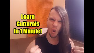 How To Learn Gutturals In One Minute  Tutorial [upl. by Gow69]