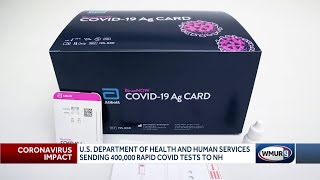 US DHHS sends rapid COVID19 tests to NH [upl. by Ariak206]