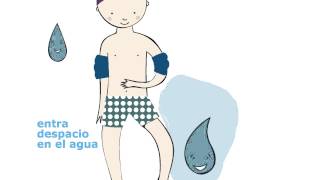 Videocuento 10 dibujos para prevenir accidentes en la piscina [upl. by Dorette]