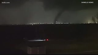 Video shows tornado in Edwardsville Illinois [upl. by Flaherty]