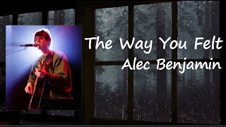 Alec Benjamin  The Way You Felt Lyrics [upl. by Dduj]