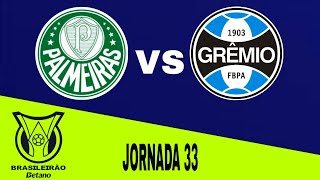 Palmeiras 10 Gremio en vivo Brasileirao Jornada 33 [upl. by Richlad]