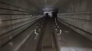 Driverless train in the tunnel video Singapore [upl. by Bee]