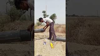 Pipe joint for agriculture irrigation plumbing irrigation viralvideo [upl. by Ahsiena]