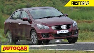 2014 Maruti Suzuki Ciaz  First Drive Video Review  Autocar India [upl. by Yeltnarb]