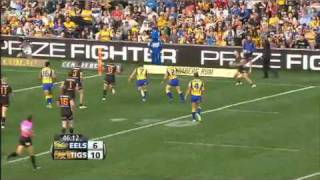 Rd24 Eels v Wests Tigers Hls [upl. by Assylem]