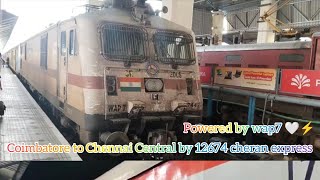 Coimbatore to Chennai Central by Cheran express train no 12674 via salem arakkonam sleeper rs 325 [upl. by Mclaurin]