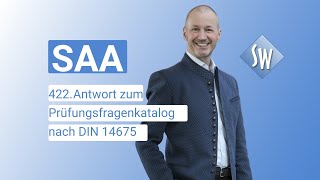 422 Prüfungsfrage amp Antwort zum Prüfungsfragenkatalog SAA nach DIN 14675 Stand 2020 [upl. by Annabel]