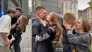 KISSING PRANK IN PUBLIC GONE WRONG🙈 [upl. by Meredith]