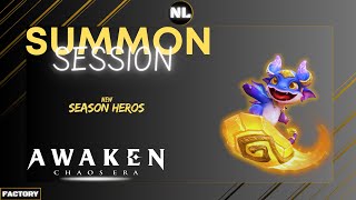 Awaken Chaos Era  Summon Session   Season Heros [upl. by Ynattirb197]