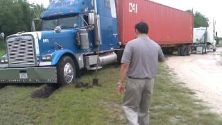 18Wheeler stuck Pulled Out By Truck [upl. by Rochkind]