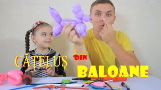 Cum se face Cățeluș din Baloane How to Make a Balloon Dog [upl. by Odnumyar]