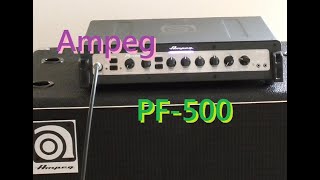 アンペグAmpeg PF500 試奏レビュー動画。PF500・ベースアンプ・ヘッドアンプ DEMO Review [upl. by Arekahs]