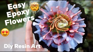 Easy DIY 3d resin Flower Step by Step Resin Art Tutorial [upl. by Iago]