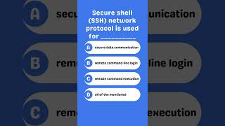 Secure shell SSH network protocol is used for [upl. by Annavahs]