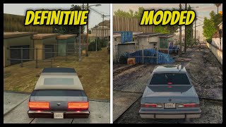 GTA San Andreas The Definitive Edition vs Modded  Graphics and Details Comparison [upl. by Attlee]