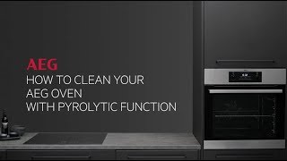 How to clean your AEG oven with pyrolytic function [upl. by Dumah]