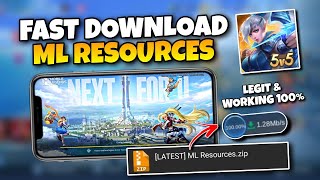 HOW TO MANUAL DOWNLOAD MOBILE LEGENDS RESOURCES IN LATEST PATCH  LATES ML RESOURCES [upl. by Savill430]