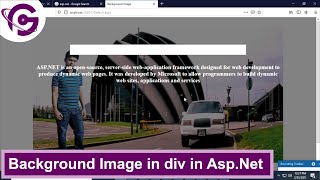 How to add background image in div in aspnet with norepeat [upl. by Dallman]