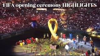 FIFA WorldCup Qatar 2022 Opening ceremony HIGHLIGHTS HD  JUNGKOOK  MORGAN FREEMAN Qatar vs Ecuador [upl. by Narhem15]