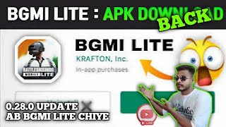 PUBG LITE 0280 UPDATE ✖️AB BGMI LITE CHIYE 👈 [upl. by Ardried]