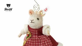 Steiff Mrs Santa Mouse Ornament 007453 [upl. by Aihtnis]