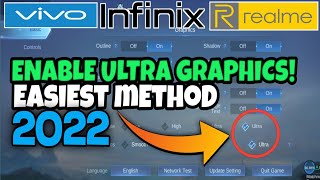 Tips Kung Paano Magkaroon Ng Ultra High Graphics sa ML Easiest Method 2022 [upl. by Demahom]