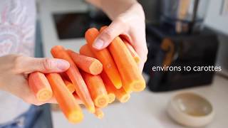 Purée de carottes crue et chaude  au Vitamix [upl. by Chang]