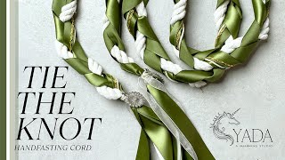 DIY TIE THE KNOT CORD  HANDFASTING CORD FOR WEDDING [upl. by Ettelrahc]