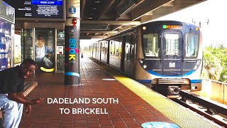 MetroRail Ride  Dadeland South Station to Brickell Station  Miami Fl [upl. by Mei16]