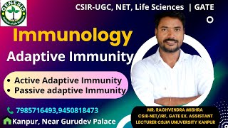 Adaptive Immunity  Active Adaptive amp Passive Adaptive Immunity  Immunologygenesisinstitute [upl. by Rafter]