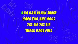 Baa Baa Black Sheep Karaoke [upl. by Hedvige]