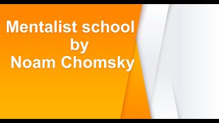 Mentalist school by Noam Chomsky  S4  LAD theory  UG theory  شرح مفصل مع أمثلة توضيحية [upl. by Jovitah654]