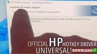 HP Hotkey Driver Support For MOST Models  Windows 11 10 7 881 [upl. by Rammus]