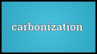 Carbonization Meaning [upl. by Halehs]