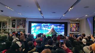 LINKS AWAKENING LIVE REACTIONS AT NINTENDO NY [upl. by Arraeic]